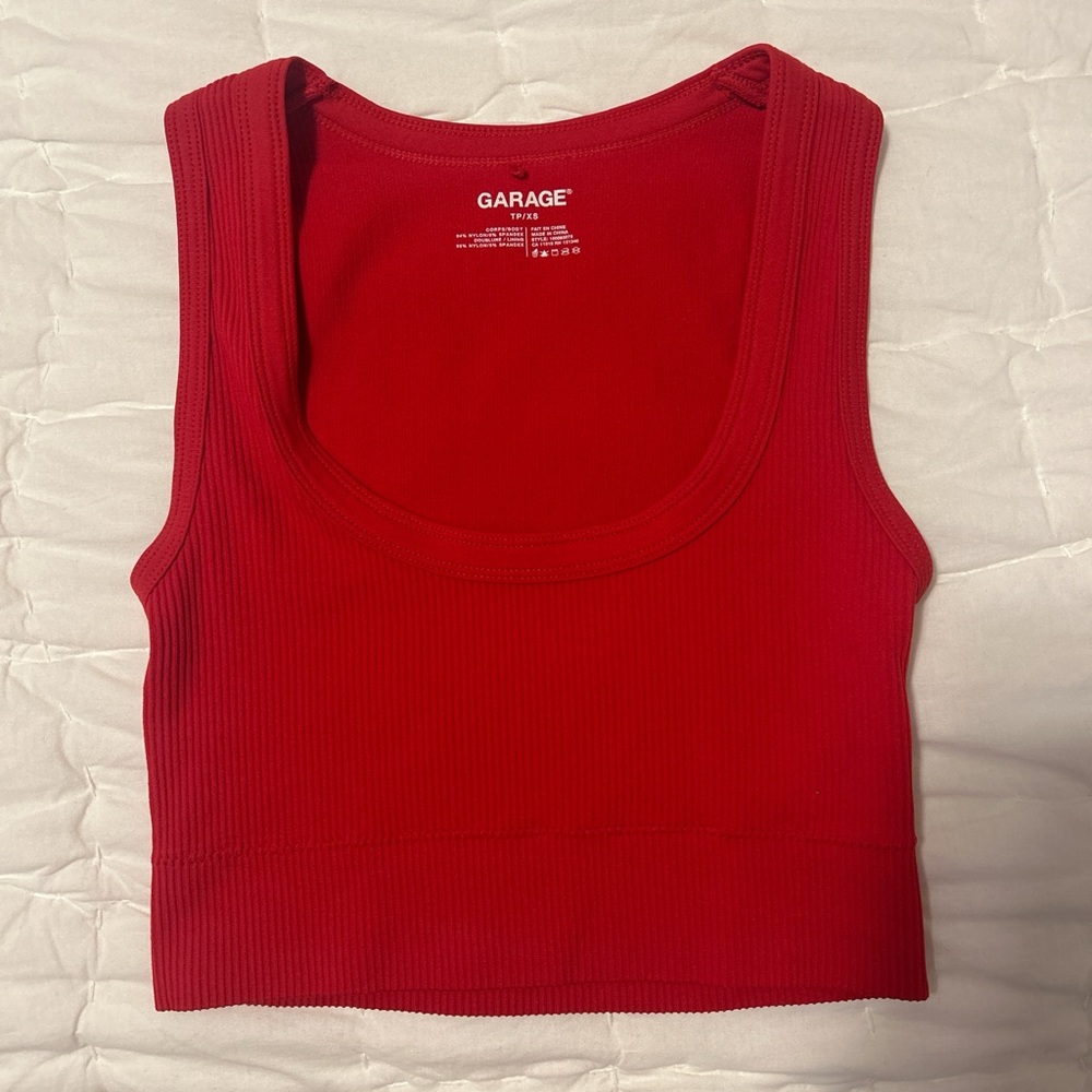 Garage Red Tank Top